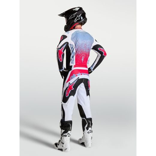 DRES FLUID DRAG, ALPINESTARS (ČERNÁ/BÍLÁ/SVĚTLE MODRÁ/ČERVENÁ FLUO) 2027