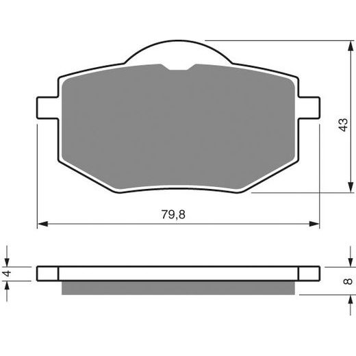 BRZDOVÉ DESTIČKY GOLDFREN 322 S33 STREET FRONT