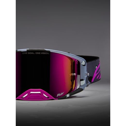BRÝLE SUPERTECH LIMITOVANÉ EDICE LONE, ALPINESTARS (FIALOVÁ CAMO, ZRCADLOVÉ RŮŽOVÉ PLEXI) 2026