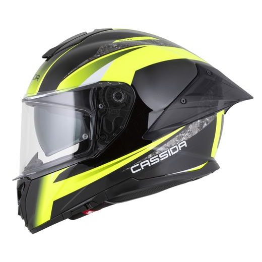 PŘILBA INTEGRAL GTS 2.1 MEGA, CASSIDA (ČERNÁ/ŽLUTÁ FLUO/BÍLÁ) PLEXI S PŘÍPRAVOU PRO PINLOCK 2026