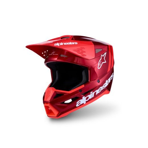 PŘILBA S-M3 RADIUM, ALPINESTARS (ČERVENÁ/ČERVENÁ FLUO/BÍLÁ) 2027