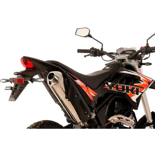 YUKI 125I SE - ČERNÁ / ORANŽOVÉ POLEPY