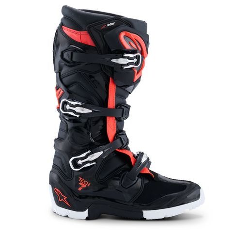 BOTY TECH 7 ENDURO DRYSTAR, ALPINESTARS (ČERNÁ/ČERVENÁ FLUO/BÍLÁ) 2026