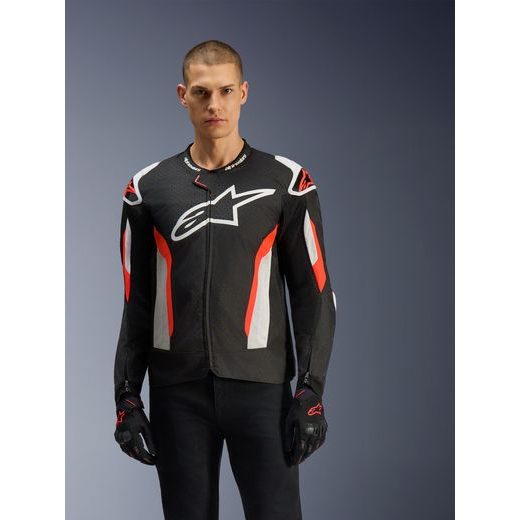 BUNDA T-GP AIR, ALPINESTARS (ČERNÁ/ČERVENÁ FLUO) 2026
