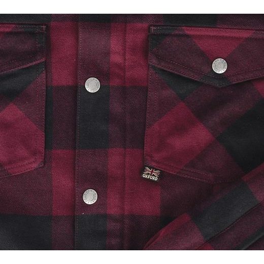 KOŠILE KICKBACK 2.0, OXFORD, DÁMSKÁ (ČERVENÁ/ČERNÁ)
