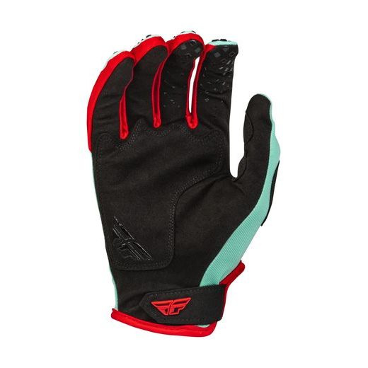 RUKAVICE KINETIC SE, FLY RACING - USA 2023 (MINT/ČERNÁ/ČERVENÁ)