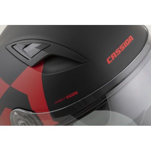 PŘILBA ORBIT GRIND, CASSIDA (ČERNÁ MATNÁ/ČERVENÁ) 2026