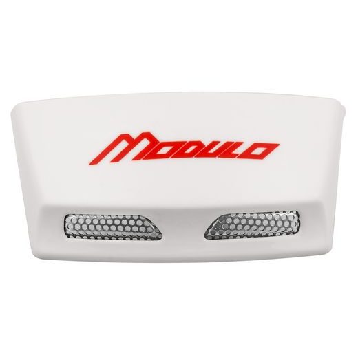 ZADNÍ KRYT VENTILACE PRO PŘILBY MODULO 2.0, CASSIDA (BÍLÁ LESKLÁ, VČ. ČERVENÉHO LOGA)