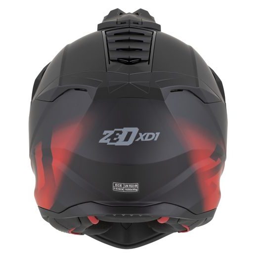 PŘILBA XD1, ZED (ČERNÁ MATNÁ/ČERVENÁ) 2026