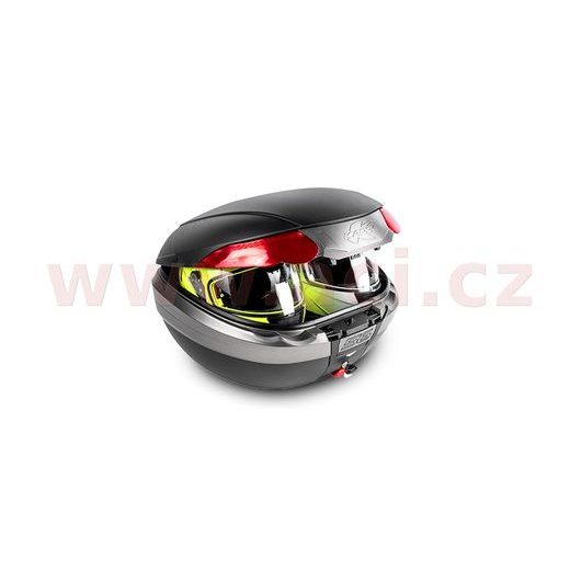 MONOKEY TOPCASE, KAPPA (56L, ČERNÝ NELAKOVANÝ + ČERVENÁ ODRAZKA)