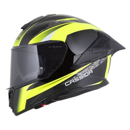 PŘILBA INTEGRAL GTS 2.1 MEGA, CASSIDA (ČERNÁ/ŽLUTÁ FLUO/BÍLÁ) PLEXI S PŘÍPRAVOU PRO PINLOCK 2026