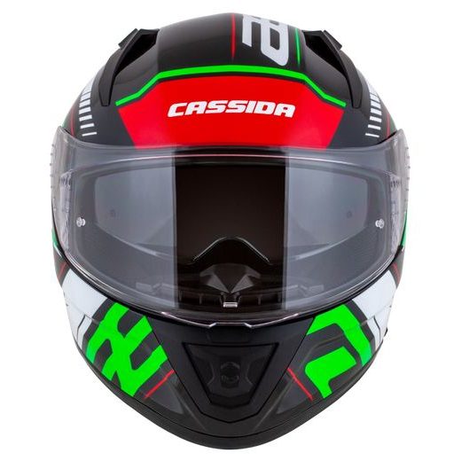 PŘILBA AERO DROME, CASSIDA (ČERNÁ MET./ČERVENÁ/ZELENÁ/BÍLÁ) 2026