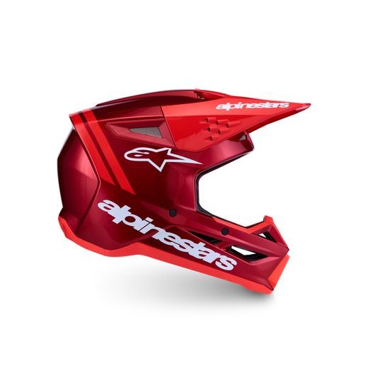 PŘILBA S-M3 RADIUM, ALPINESTARS (ČERVENÁ/ČERVENÁ FLUO/BÍLÁ) 2027