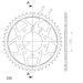 ŘETĚZOVÁ SADA D.I.D CHAIN - STŘÍBRNÝ ŘETĚZ 530 VX, X-KROUŽEK, KOLEČKO JT POGUMOVANÉ, ROZETA SUPERSPROX PRO HONDA VFR 750 F 1986-1987