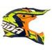 PŘILBA CROSS PRO 2 CONTRA, CASSIDA (ŽLUTÁ FLUO/ORANŽOVÁ/MODRÁ)