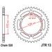 ŘETĚZOVÁ SADA D.I.D CHAIN - STŘÍBRNÝ ŘETĚZ 520 VX, X-KROUŽEK, KOLEČKO JT, ROZETA JT PRO CAGIVA C12 125 FRECCIA 1989-1992