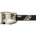 BRÝLE FOCUS, FLY RACING - USA (ČERNÁ/KHAKI - ČÍRÉ PLEXI)