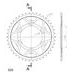 ŘETĚZOVÁ SADA D.I.D CHAIN - ZLATÝ ŘETĚZ 520 ZVM-X, X-KROUŽEK, KOLEČKO SUPERSPROX, ROZETA SUPERSPROX PRO DUCATI MONSTER 800 2003-2004