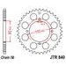 ŘETĚZOVÁ SADA EK - STŘÍBRNÝ ŘETĚZ 530 SRX, X-KROUŽEK, KOLEČKO JT, ROZETA JT PRO YAMAHA XS 400 1982