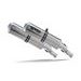 DVOJITÁ KONCOVKA VÝFUKU SLIP-ON GPR SATINOX H.52.SAT BROUŠENÁ NEREZOVÁ OCEL