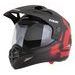 PŘILBA TOUR 2.0 CREW, CASSIDA (ČERNÁ MATNÁ/ČERVENÁ, PLEXI S PŘÍPRAVOU PRO PINLOCK) 2026