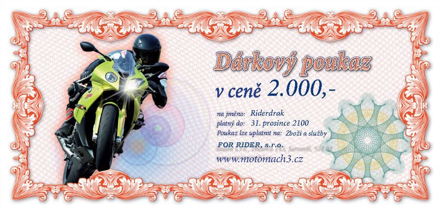 Poukaz motomach3
