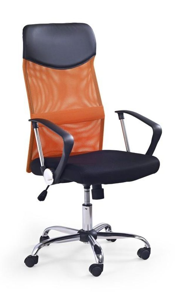 Prima Kresla - Kancelárska stolička VIRE, oranžová/čierna - Halmar -  Kancelárske stoličky - Kancelárske stoličky