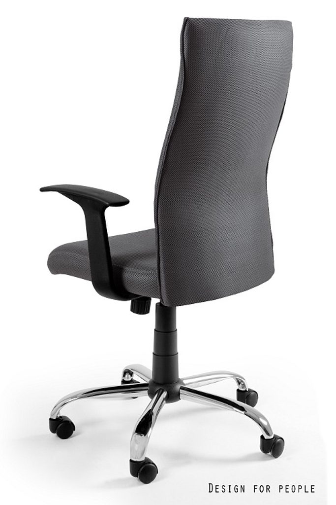 Prima Kresla - Kancelárska stolička Black on Black, šedá - UNIQUE -  Kancelárske stoličky - Kancelárske stoličky