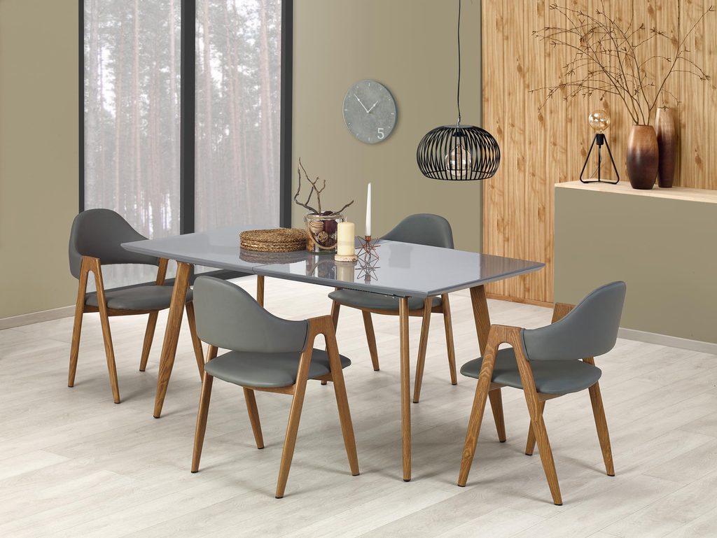 Prima Kresla - Jedálenský stôl Ruten, sivý/medový dub - Halmar - Jedálenské  stoly - Jedálne a kuchyne