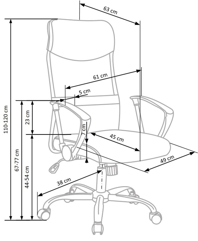 Prima Kresla - Kancelárska stolička VIRE, modrá/čierna - Halmar - Kancelárske  stoličky - Kancelárske stoličky