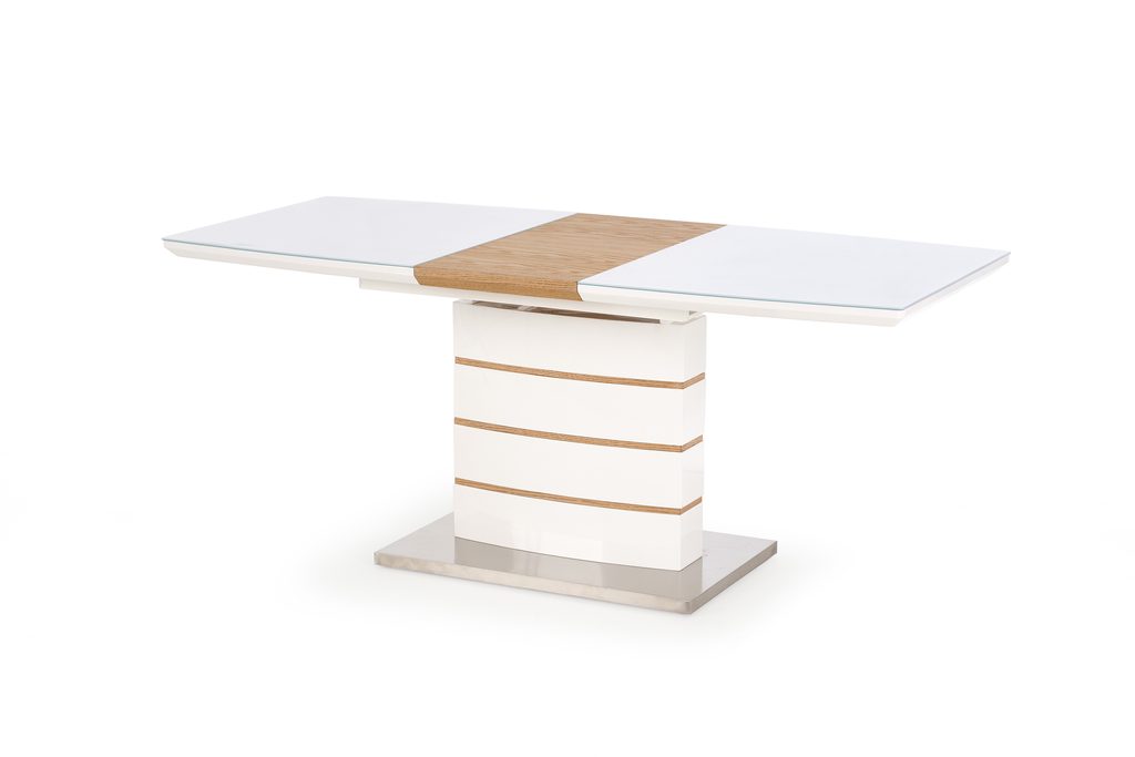 Prima Kresla - Jedálenský stôl TORONTO, biely /zlatý dub - Halmar -  Jedálenské stoly - Jedálne a kuchyne