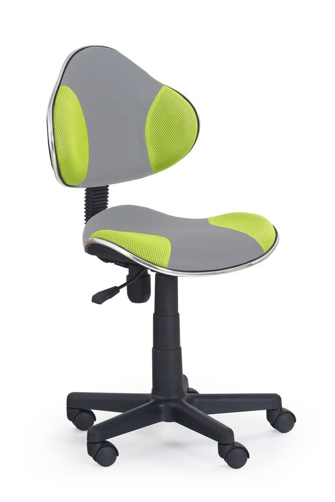 Prima Kresla - Detská stolička Flash 2, sivá/zelená - Halmar - Detské  stoličky - Kancelárske stoličky