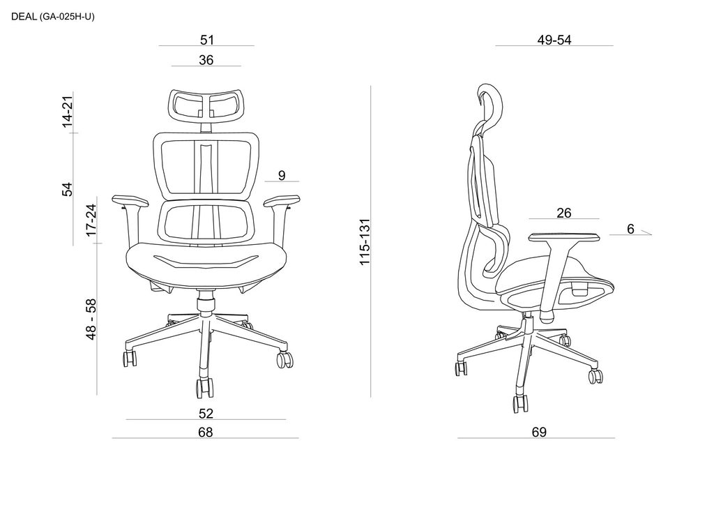 Prima Kresla - Kancelárska stolička Deal, sieťovina - UNIQUE - Kancelárske  kreslá - Kancelárske stoličky