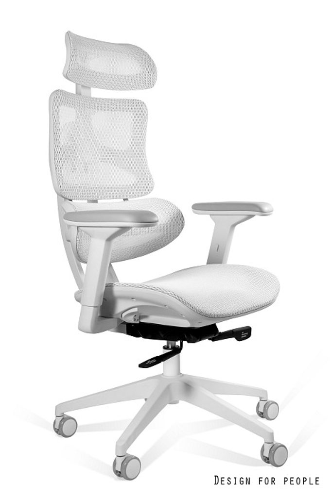 Prima Kresla - Kancelárske kreslo ERGOTECH, biele - UNIQUE - Kancelárske  kreslá - Kancelárske stoličky