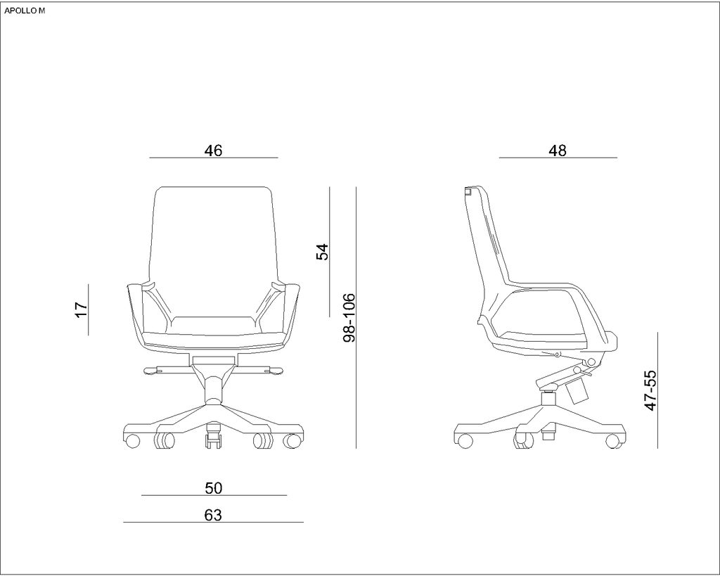 Prima Kresla - Kancelárska stolička Apollo M, tmavosivá - UNIQUE -  Kancelárske stoličky - Kancelárske stoličky
