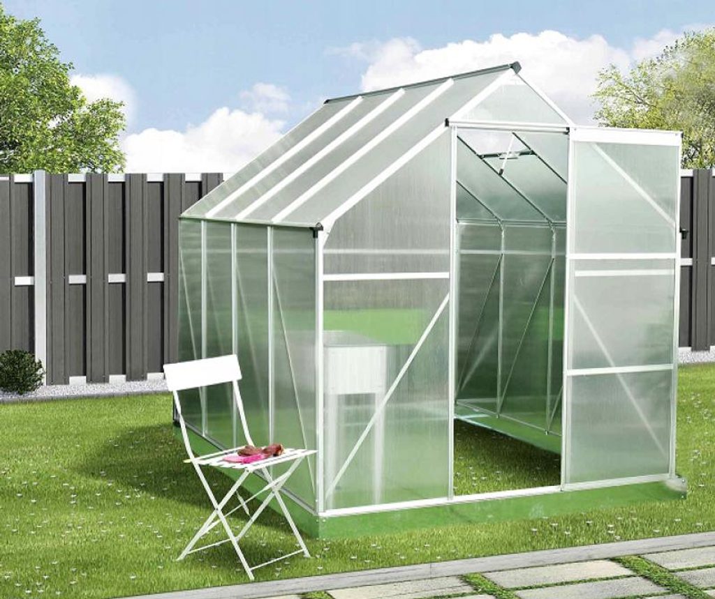 Prima Kresla - Záhradný polykarbonátový skleník 250x190x195 cm - Chomik -  Záhradné skleníky - Záhradný nábytok