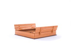 Drevené ohradené pieskovisko s lavičkami Sunny, impregnované - 120 cm