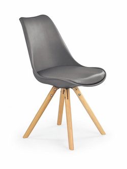 Prima Kresla - Jedálenská stolička K201, šedá - Halmar - Jedálenské stoličky  - Jedálne a kuchyne