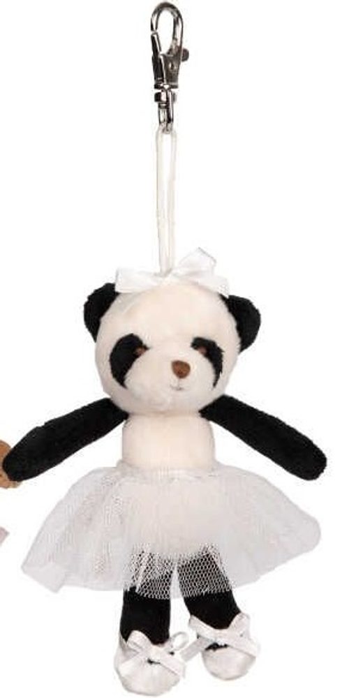 Klíčenka plyšový medvídek/panda 1ks, 10 cm - Panda