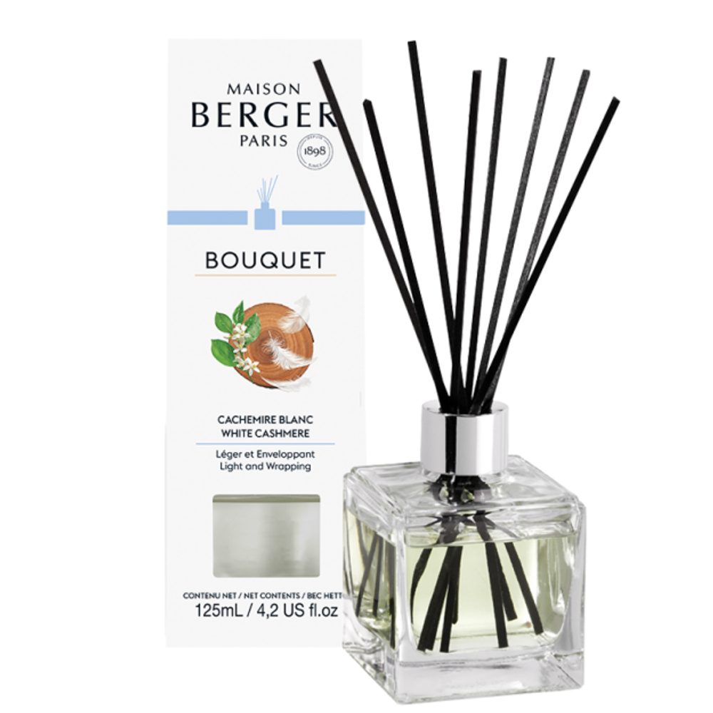 Maison Berger Paris - Aroma difuzér CUBE, Bílý kašmír 125 ml