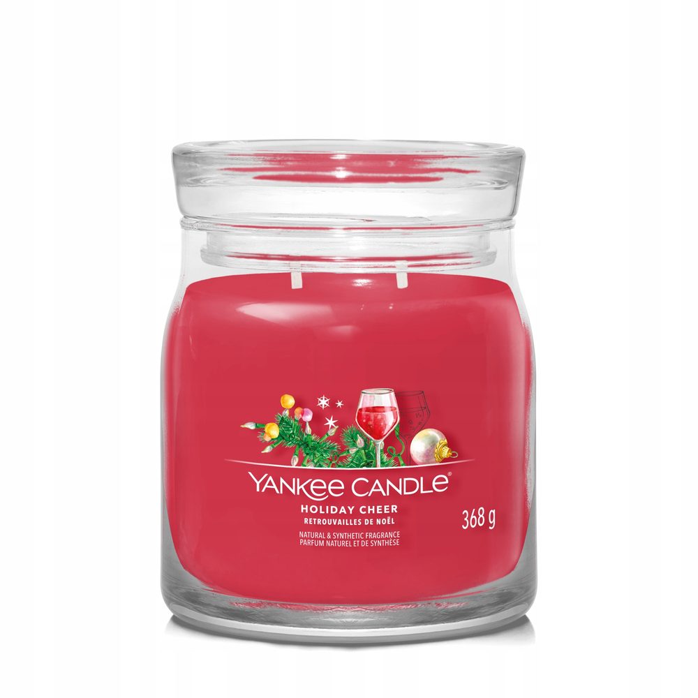 Yankee Candle - Signature vonná svíčka Holiday Cheer, 368 g