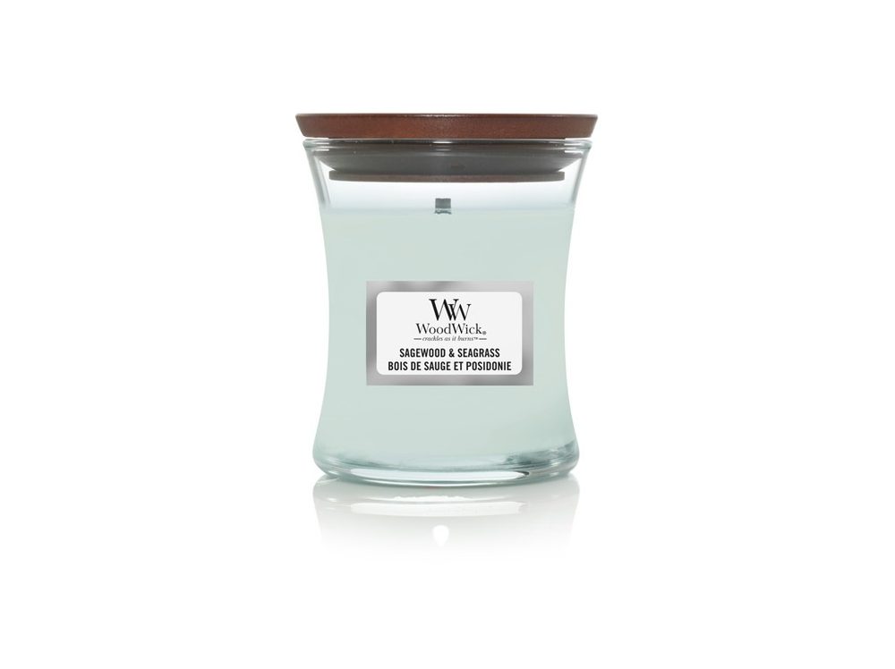 WoodWick - Sagewood & Seagrass, váza malá 85 g