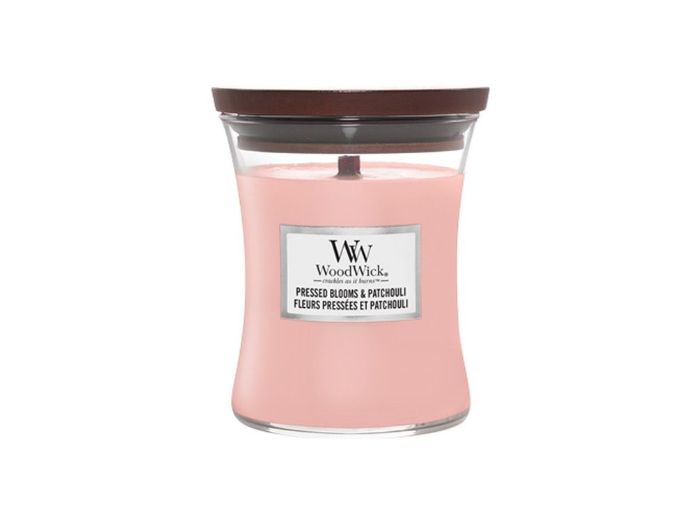 WoodWick - Pressed Blooms & Patchouli váza střední 275g