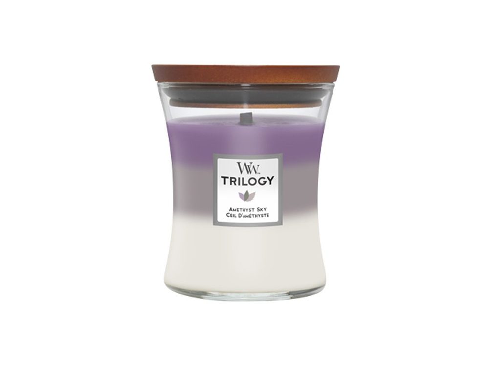 WoodWick - Trilogy Amethyst Sky váza střední, 275 g