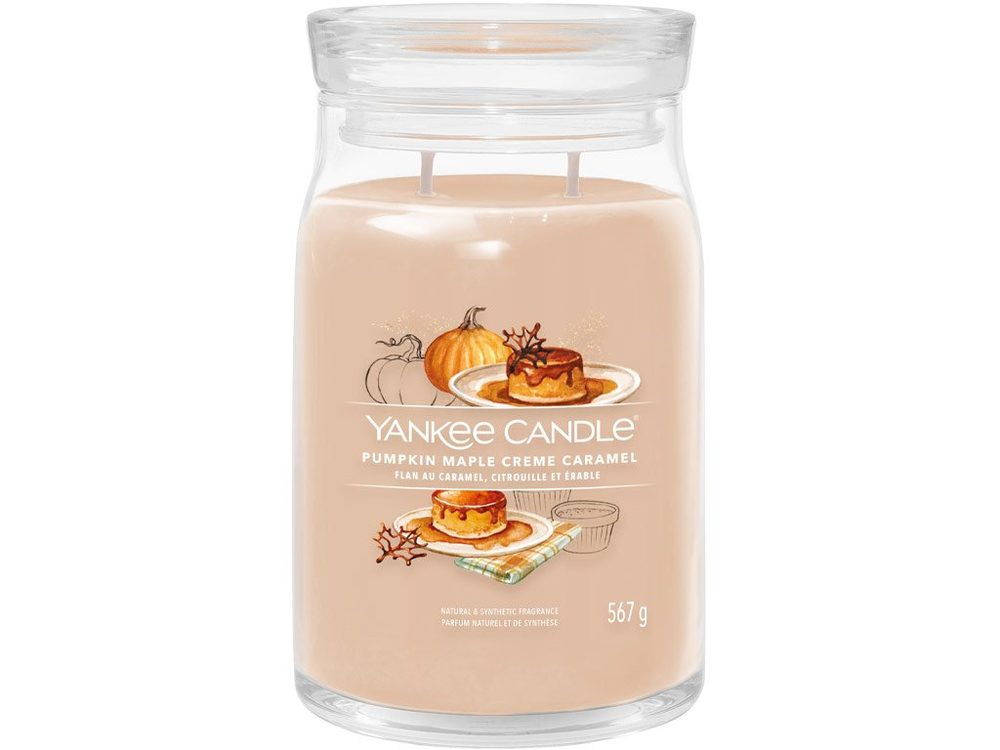 Yankee Candle - Signature vonná svíčka Pumpkin Maple Crème Caramel, 567g