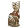 Dekorácia mačka Musical hnedá 1ks, 10x6x17 cm