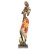 Dekorace figura Afričanka African Beat s bubnem, 6,5x8x40 cm