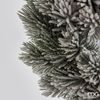 Vánoční zasněžený věnec borovice, 25 cm