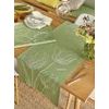 Běhoun na stůl Empress zelený s vyšitými květy 50x150cm, Sander