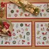 Vánoční gobelínový košík na pečivo X-mas Wonders 10x18 cm, Sander